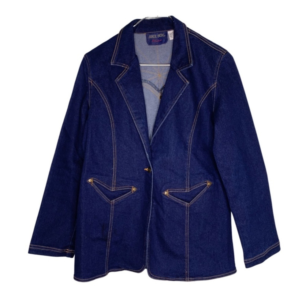 Jukebox Retro stretch Jean jacket blazer